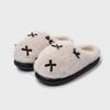 2025 New Fluffy Slippers Winter Indoor Home Heating and Velvet Outer Wear Thick-soled Cotton Slippers Women's