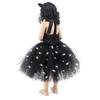Vestito LED Gatto Nero Principessa Lampeggiante, Compleanno Halloween Cosplay Ragazze Vestito in Rete Nero