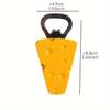 2pcs Cute 3D Magnetic Beer Bottle Openers , Strawberry , Cheese Designs for Refrigerator Decor, PVC Material