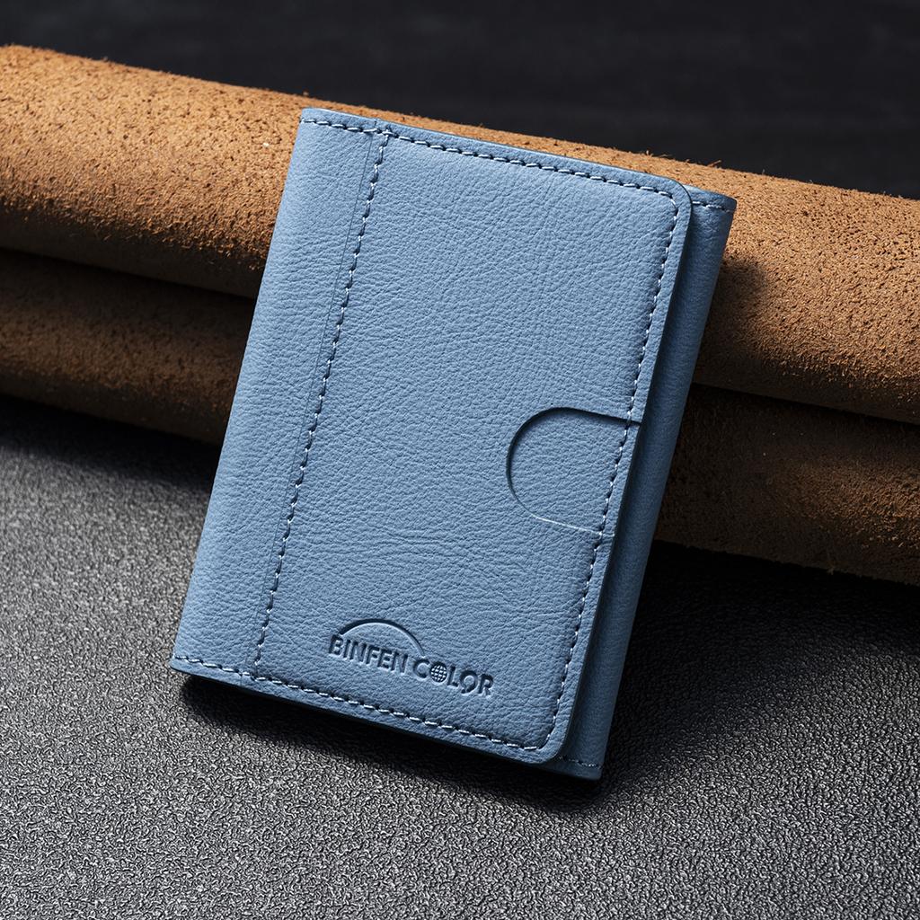 EUCAGR Artificial leather credit card magnetic elastic wallet(5 card slot)with strong magnetic accessories | ID card clip wallet