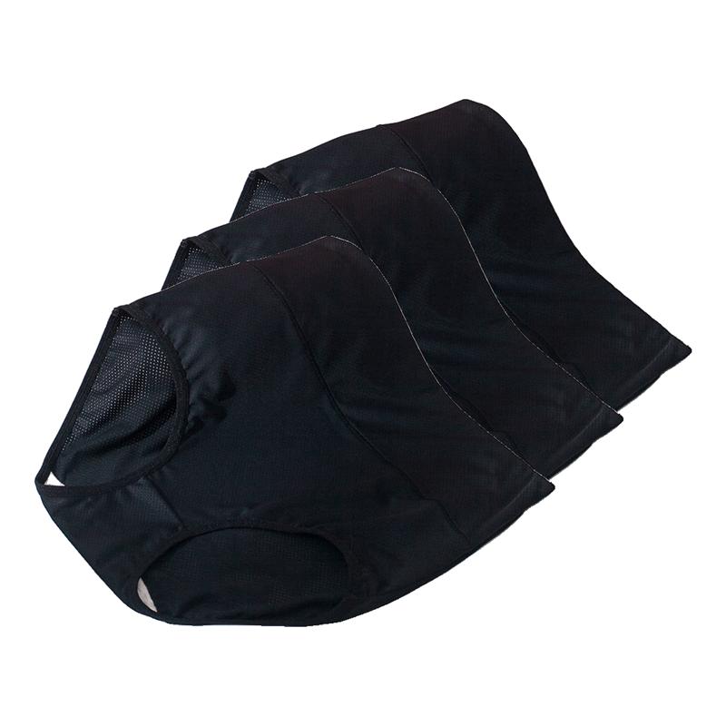 3 Pieces Big Size Women's Briefs Mom Underwear Mesh Panties Ladies Mesh Breathable Panty Fit 40kg to 105kg