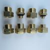 4Pcs Corrosion Resistant Gas Cylinder Connection Adapter Brass Hexagonal Connector Universals Fitting Refill Adapter