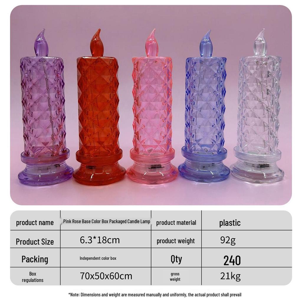 520 Valentine's Day LED Candle: Romantic Festival Simulation Lamp & Creative Desktop Ornament