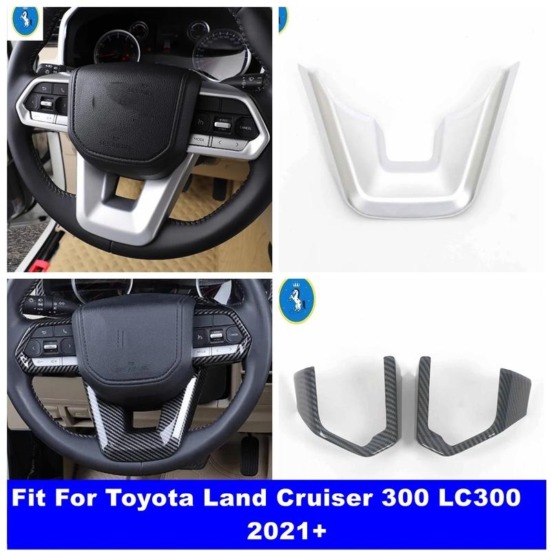 ABS Auto Steering Wheel Bottom Decor Frame Cover Trim For Toyota Land Cruiser 300 LC300 - 2025 Interior Refit Accessories