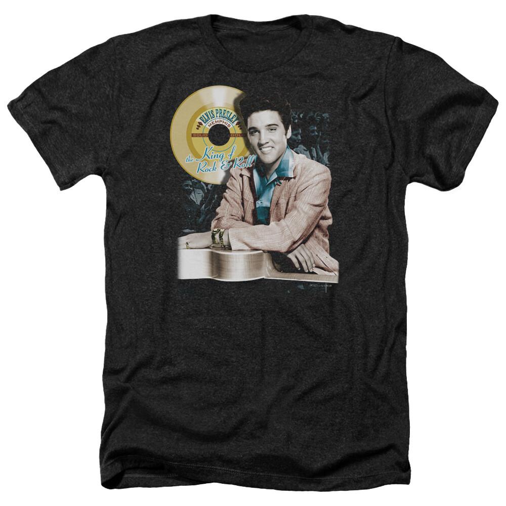 T-ShirtELVIS PRESLEY GOLD RECORD Licensed Adult Men s Heather Band Tee Shirt SM-3XL M