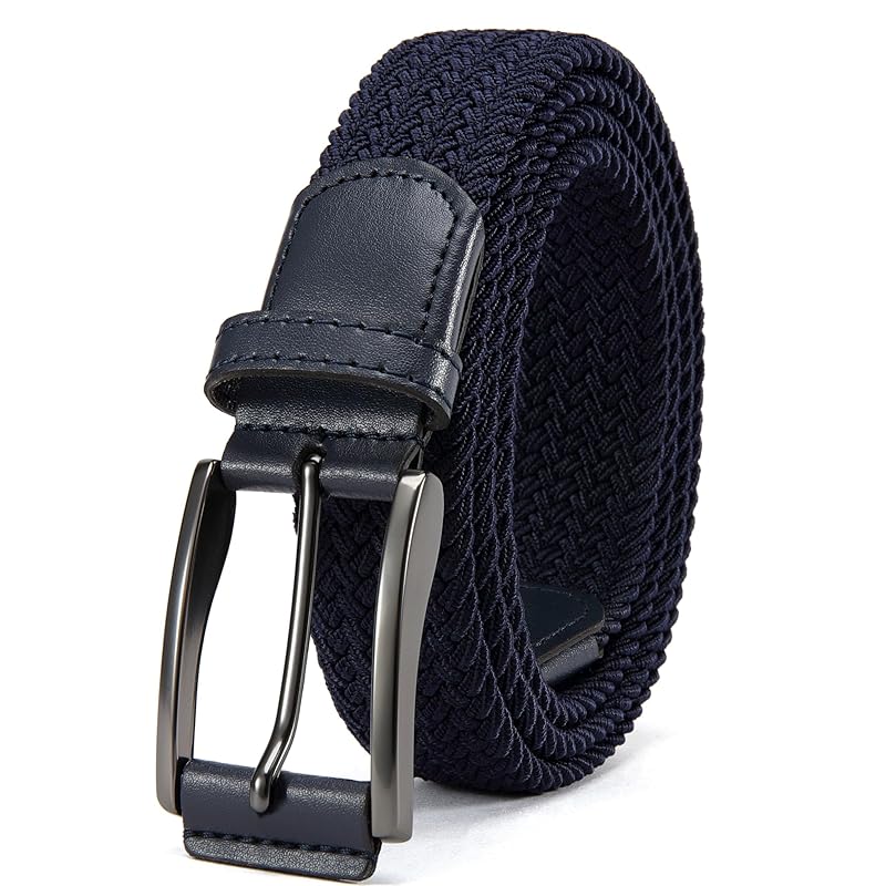 

[CHAOREN] Ремень мужской сетчатый удлиненный плетеный повседневный резиновый ремень для гольфа джентльменский эластичный студенческий женский 35 мм ширина