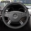 Car Steering Wheel Braid Cover Black Leather 100% Fit For Mercedes Benz W164 M-Class ML350 ML500 X164 GL-Class GL4