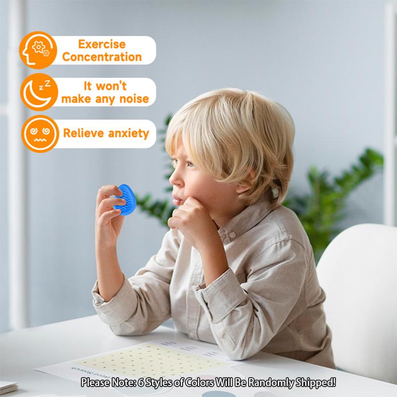 6Pcs Sensory Fidget Toys For Adults Soft Silicone Sensory Stones Textured for Autism Kids Calming Down Stress Relief Toys Gift