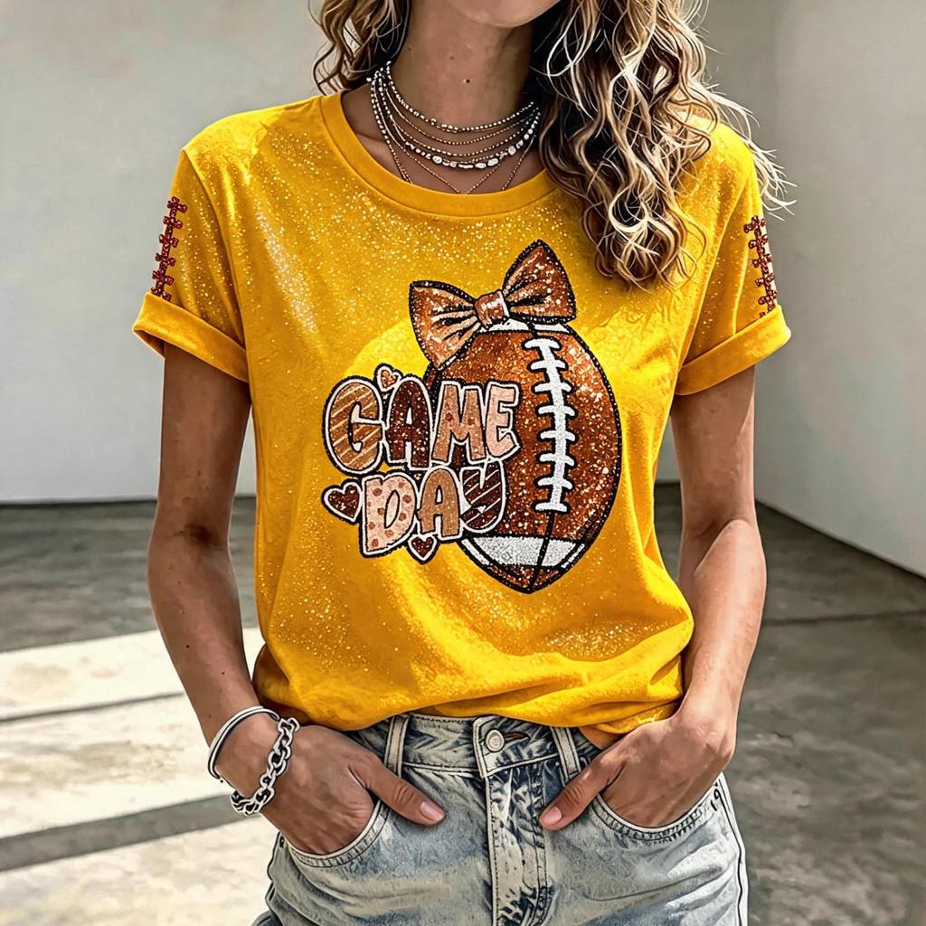 Women's Football Fan Shirt for Day Support and Team