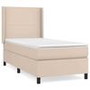 3132362 vidaXL Divan Bed with Mattress Cappuccino 90x200 Cm
