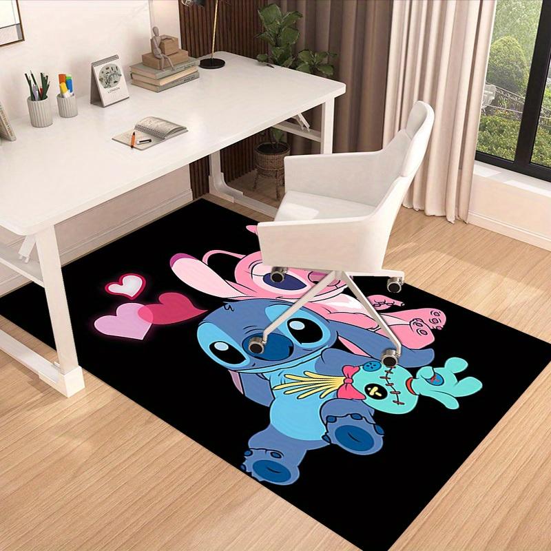 1pc. Cute Stitch and Angel Plush Toy Rug, Home Decor Carpet for Room, Office Mat, Outdoor Blanket Gift Ideaz0414267