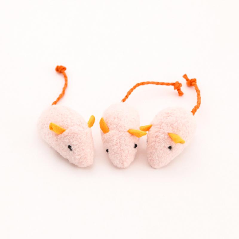 New! Colorful Plush Mouse Scratch-resistant Catnip Play Chase Exercise Toys Pet Supplies For Indoor Cat