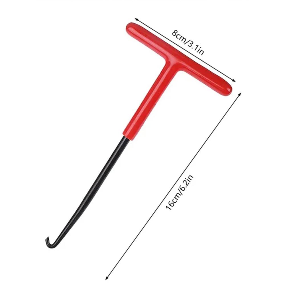 

Puller Installer Hook Repair Tool for Springs Removal Motorcycle Exhaust Spring Hook T Shaped Handle Exhaust Pipe Spring
