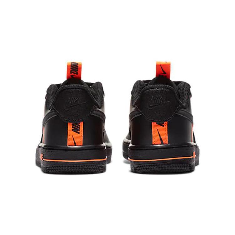 Nike Air Force 1 LV8 KSA Low top Skateboard Shoes Black Orange Children Aged 3 7 Years Old CT4681-001