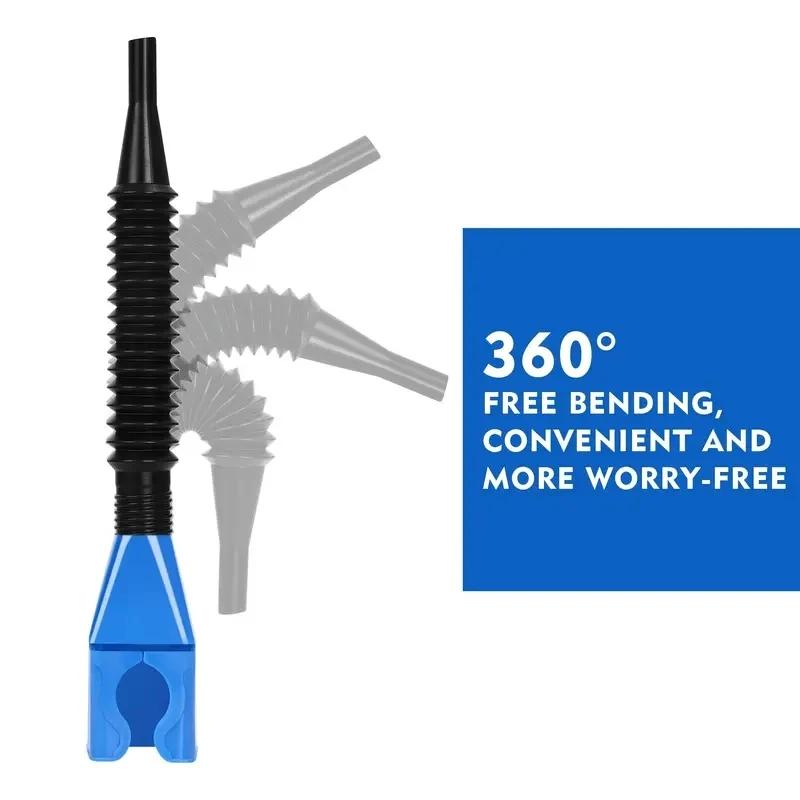 1/4 stücke Teleskop Auto Tanken Trichter Universal Motor Öl Benzin Filter Transfer Trichter Werkzeug Faltbare Tragbare Trichter