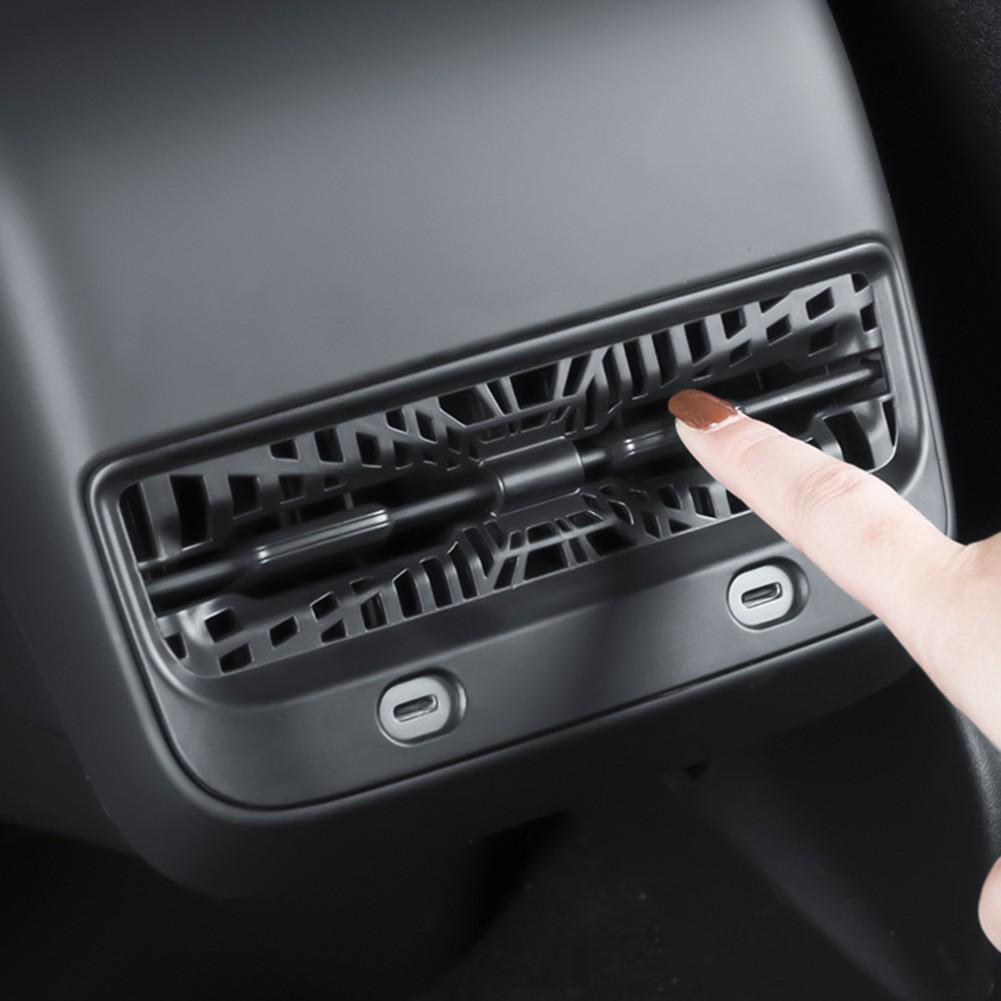 1 Stück hinterer Lüftungsauslass, 1 Stück, 1 x Zubehör, schwarz