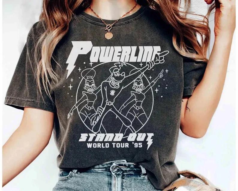 A Goofy Movie Powerline World Tour T Shirt Gift For Friends S