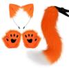 Handgemaakte Kattenoren Hoofdband Met Klauw Handschoenen Set Halloween Cosplay Feest Kostuum Accessoire