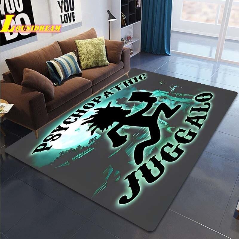 Tappeto Stampa Banda Pagliaccio Pazzo Tappeto Banda Juggalo Soggiorno Camera da Letto Decorazione Casa Tappeto Grande Tappetino da Gioco e Gattonamento per Bambini Tappetino Yoga Tappetino da Picnic