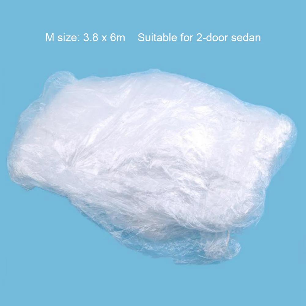 Universal Protective Shield Disposable Transparent Car Cover Dust-Proof Full Cover For Sedan Suv Van For Jeep Vehicle Automobile