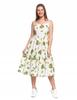 Women's Midi Dress with Straps and Ruffles Stylish Classic MORAJ XXL PATT 2