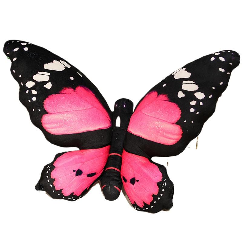 

40*50CM New Colorful Butterfly Plush Toy Stuffed Lifelike Butterfly Throw Pillow Cushion Home Sofa Decoration Cushion 40x50cm