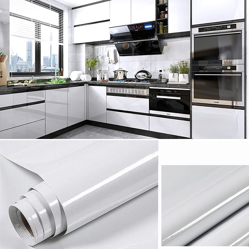 Marble PVC Self-Adhesive Wall Sticker 15.7"X 118" Suitable for Self-Adhesive Waterproof Kitchen Counter Wallpaper for Desktops