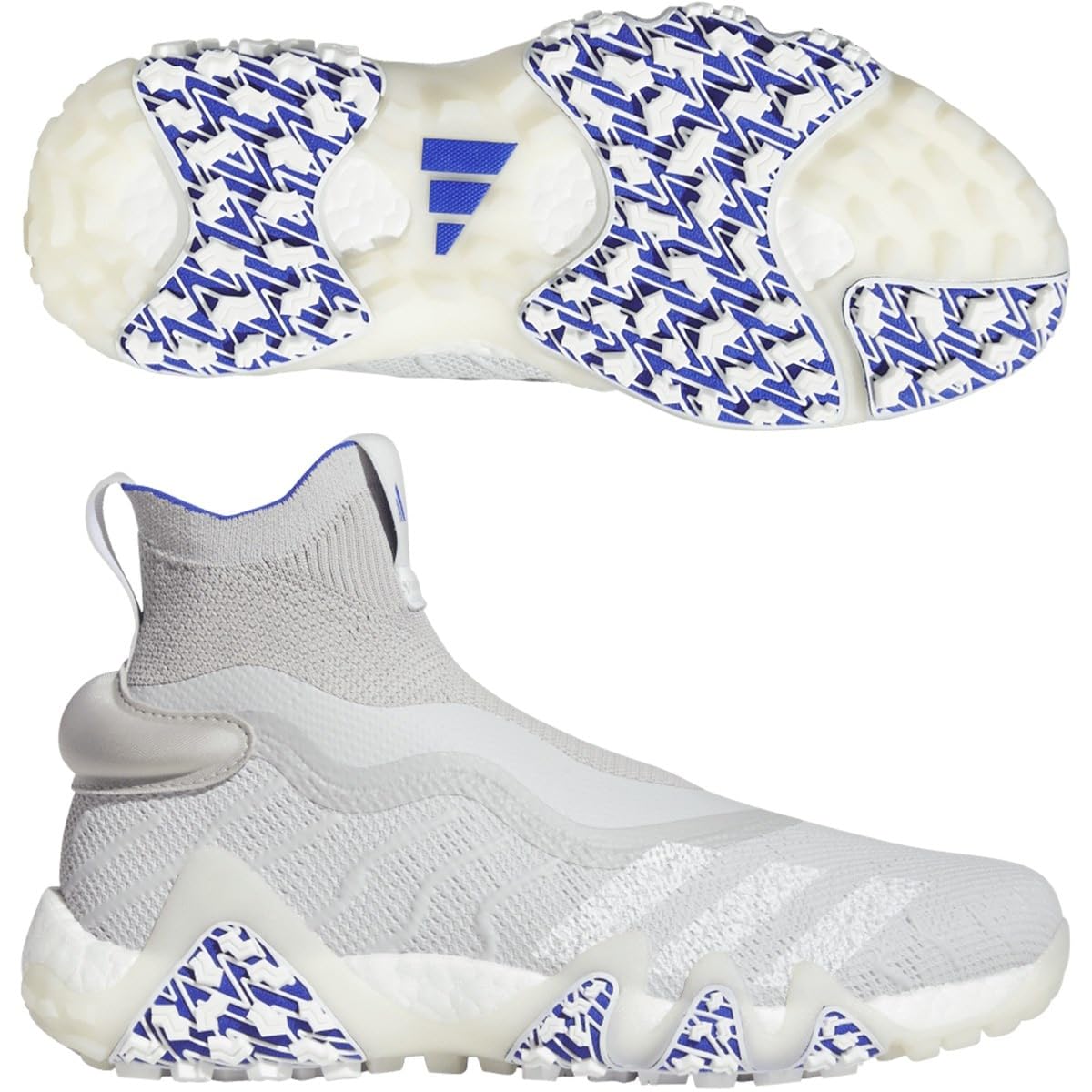 

Гольф обувь без шнурков Adidas Golf Code Chaos, серый два/белый/лазурный, размер 23.0 см