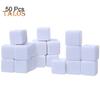 50Pcs 16mm/18mm Blanks Dice White Cubes Blanks Dice Set Classroom Board Game Smoothed Surface Six-Sided