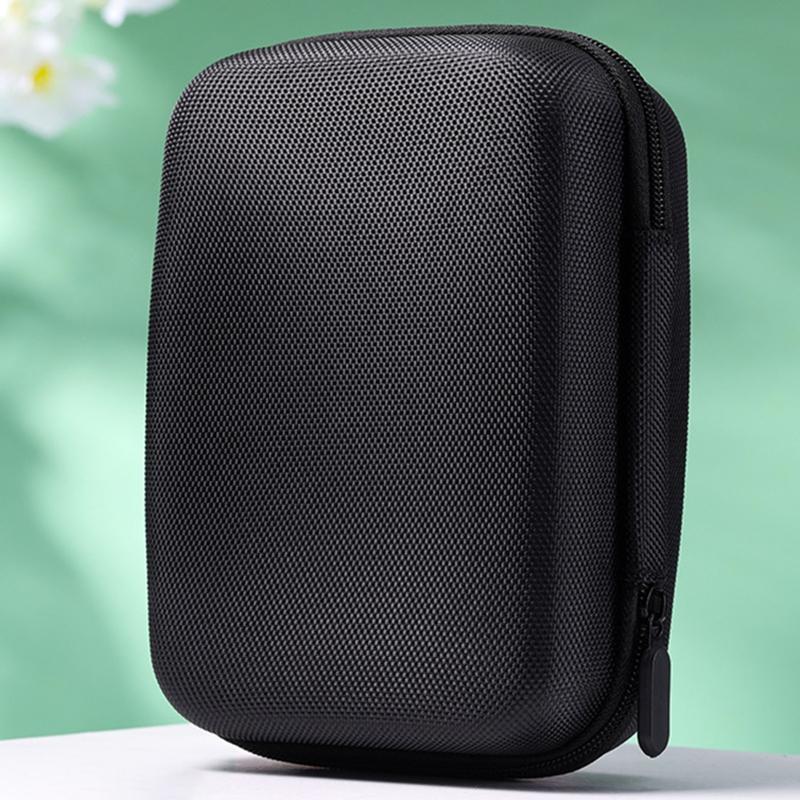 EVA Hard Case Square Heaphone Bag with Inner Mesh Pocket Carry Pouch with Inner Mesh Pocket for Electronic Accessory