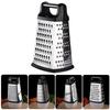 Box Grater - Cheese Grater with Storage Container, 4-Sided Stainless Steel Box Grater with Removable Storage Container, Multi-Function Kitchen Grater