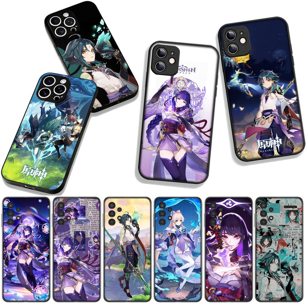Baal Raiden Shogun Genshin Impact Xiao Case for Samsung Galaxy A25 A37 A57 A12 A14 A31 A50 A51 A70 A71 A72 A21S Note 20 9 8 10