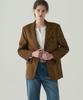 DRAWFIT WOMEN Double-Welt Suede Single Blazer [Ash Cream]