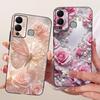 For Infinix Hot 12 Play Case Cover Cute Cat Luxury Fashion Funny Painted Phone Casing For Infinix X6816 X6816C