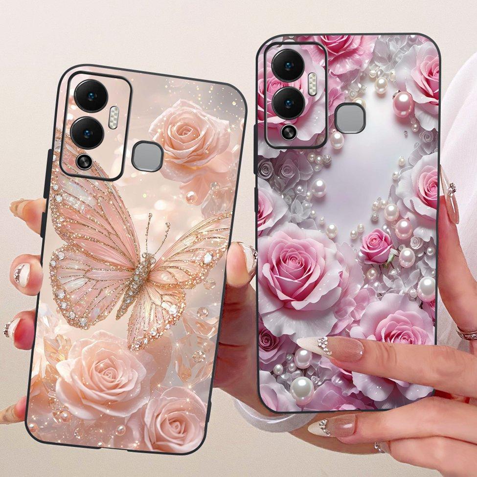 For Infinix Hot 12 Play Case Cover Cute Cat Luxury Fashion Funny Painted Phone Casing For Infinix X6816 X6816C