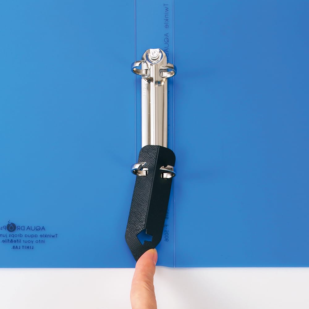 LIHIT LAB Ring File A5S Blue 10-Pack F5006-8_10