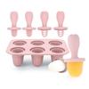 Stampi per ghiaccioli al latte materno senza BPA Stampo per ghiaccioli per alimenti Giocattoli premium con bastoncino da masticare Sollievo per la dentizione