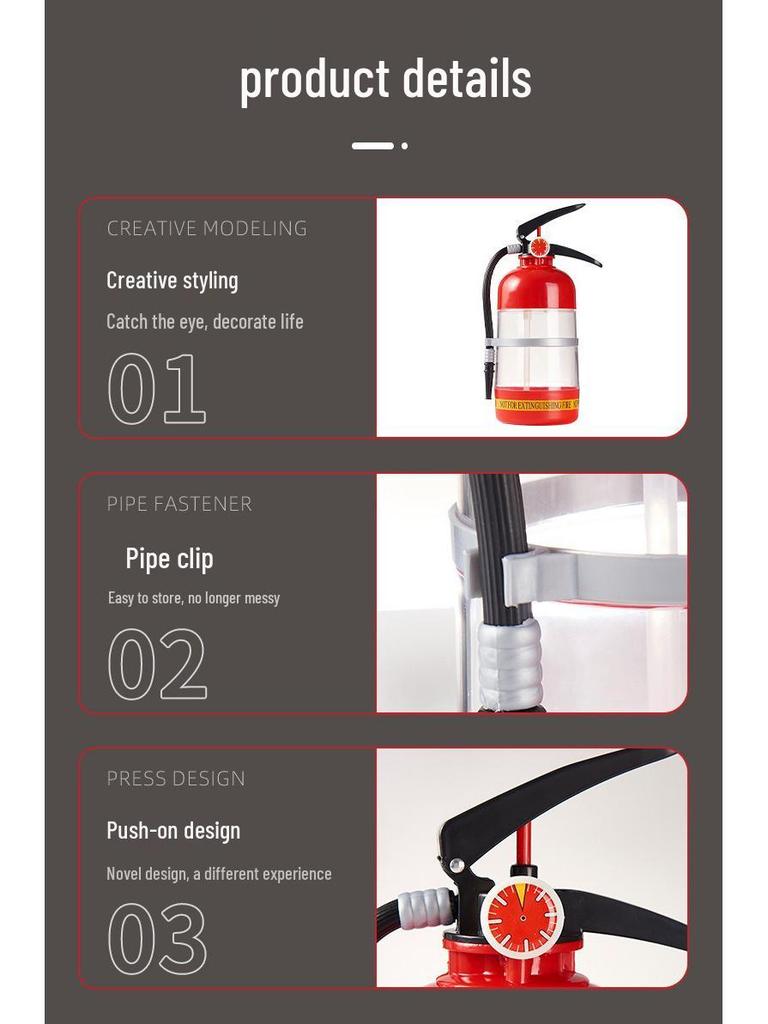 Pivní pípa internetové celebrity: Ručně lisovaný nápojový dávkovač ve stylu hasicího přístroje