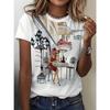 3D Printed Women's Short-sleeve T-shirt, Plus-size Women's Clothing, Fashionable and Versatile