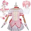 Anime Magical Girl Kaname Madoka Cosplay Kostüm Kawaii Lolita Party Halloween Rosa Kleid Perücke Idol Puella Magi Madoka Outfits