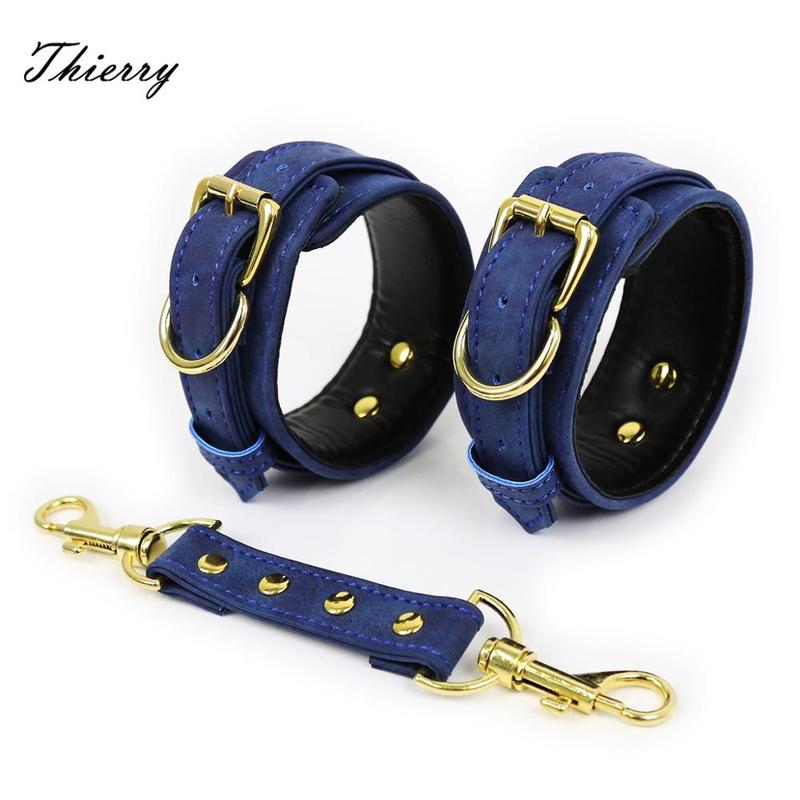Thierry 7 Colors Available Handcuffs Restraints Bondage Couples Adult Games Sex Toys for Women Erotic Wrist Ankle Cuffs