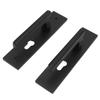 Aluminum Alloy Door Handleset Easy To Install Black Universal Comfortable Grip Door Locksets for