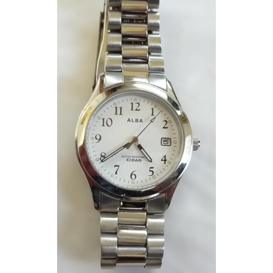 ALBA Watch Quartz 10BAR Waterproof Used Working Item