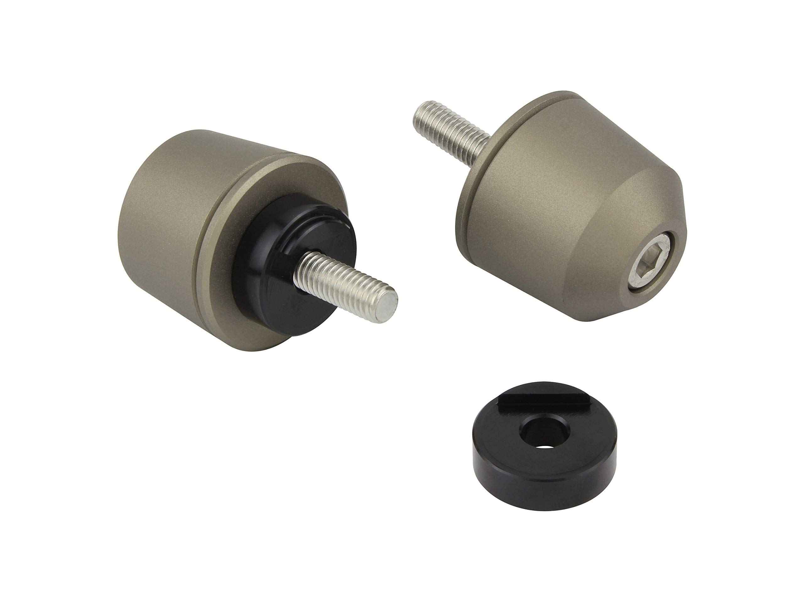 

POSH FAITH Мотоциклетные принадлежности Торцевые грузики руля Цельные торцевые грузики Оригинальные ручки Yamaha Тип M6 (Внешний диаметр 29.мм) YZF-R25 и другие Матовый титан