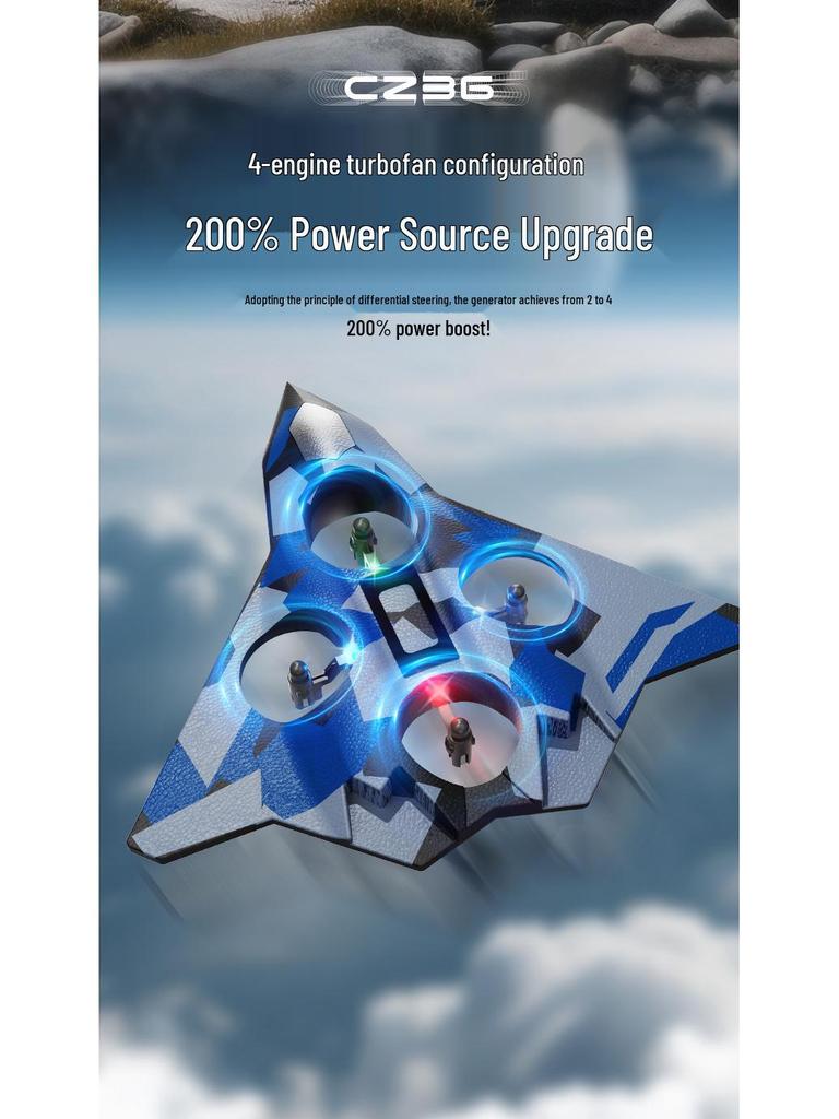 Foam RC Stunt Airplane: Hand-Thrown Electric Fighter Model Toy for Kids