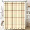 Classic Plaid Shower Curtain Waterproof Bath Room Decor for Home Decorations Multicolored Striped Shower Panels with Rod 180x240