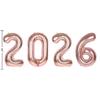 2026 Number Foil Balloons Happy  Year Eve Party Decoration Photo Booth Props Supplies Christmas Home Decor Navidad 2026