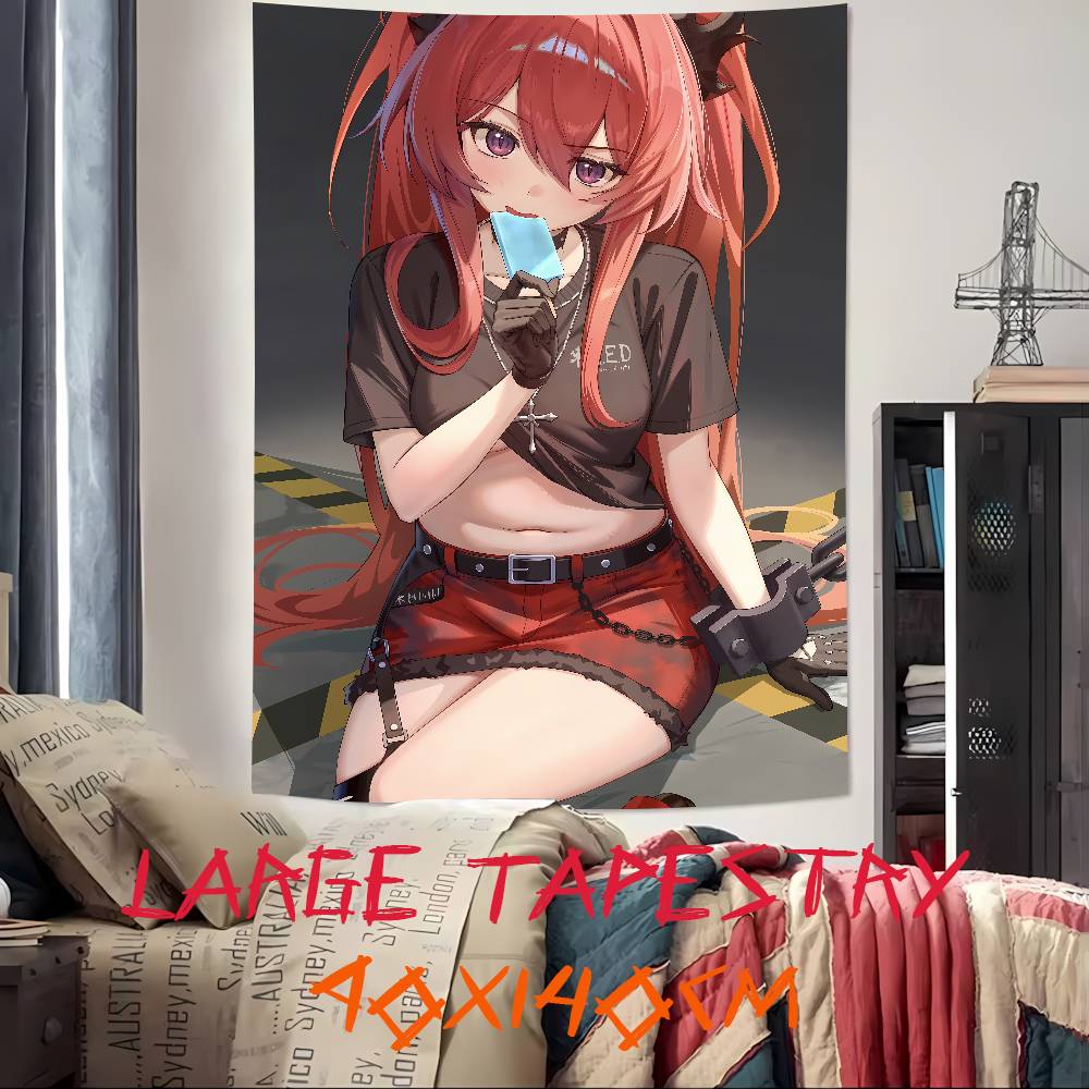 Pretty Hot Girl Laevatein Tapestry Decoration Bedroom Dormitory Background Cloth Holiday Home Party Living Room Club Tapestry