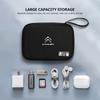 Travel Digital Charger Data Multi-Function USB Cable Storage Bag For Citroen C4 C3 C5 C1 C2 C6 VTS C4L DS3 DS4 DS5 Grand
