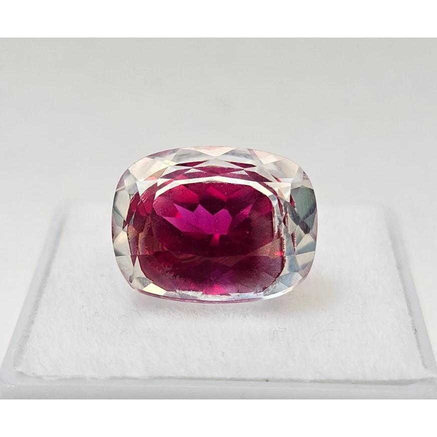 14 Ct Natural Bi-Color Pitambari Sapphire Cushion Cut Fabulous Gemstone